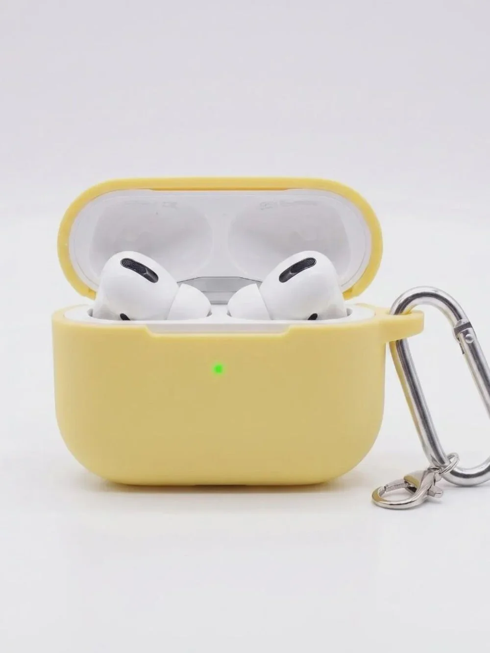 Silicone AirPods Pro Case with Keychain Clip Shockproof Protective Cover